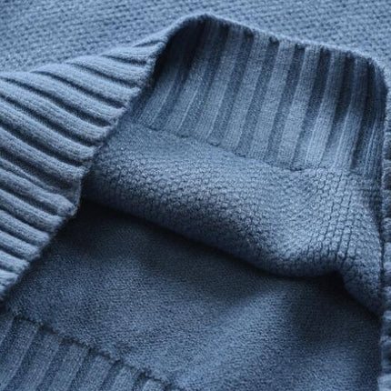Men's Jumpers Turtle Neck Ribbed Knitted Jumper Long Sleeved Causal Slim Fit Sweater Pullover