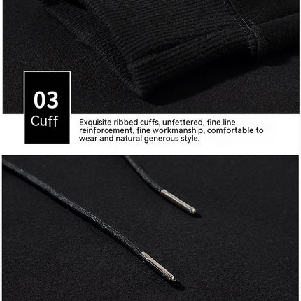 Men's Long Sleeve Solid Jacket Zip Fleece Lined Hoodie Casual Warm Sweatshirt with Pockets
