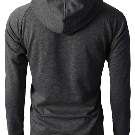 Men's Sweatshirt Full Zip Up Fashion Hoodie Casual Sweatshirt