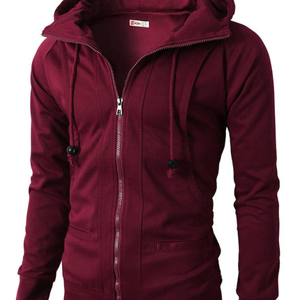 Men's Sweatshirt Full Zip Up Fashion Hoodie Casual Sweatshirt