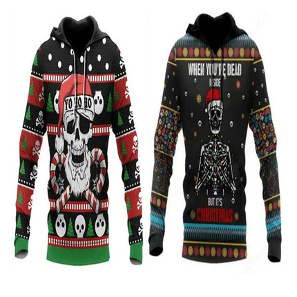 Men's 3D Printed Hoodie Novelty Skull Sweatshirt Pullover with Pocket Hoodies 1
