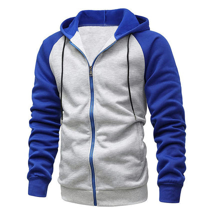 Men's Zipper Hoodie Casual Long Sleeve Full Zip Sweatshirt