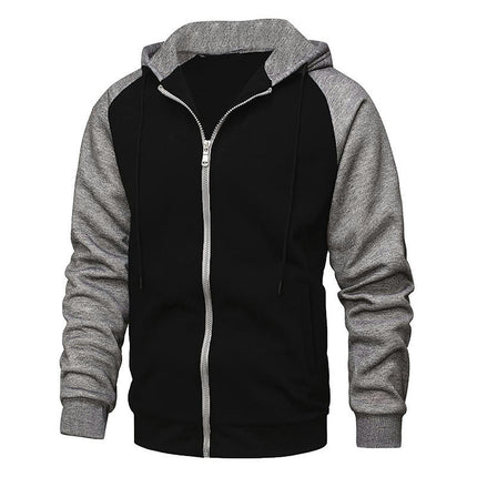 Men's Zipper Hoodie Casual Long Sleeve Full Zip Sweatshirt