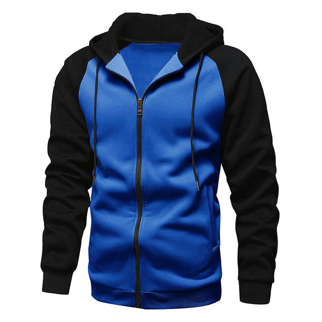Men's Zipper Hoodie Casual Long Sleeve Full Zip Sweatshirt