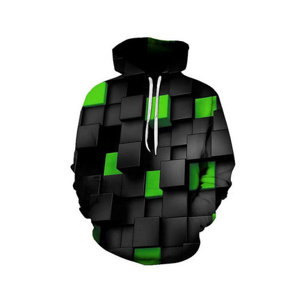 Men's Realistic 3D Digital Print Pullover Hoodie Hooded Sweatshirt