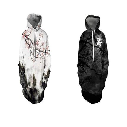Men's Realistic 3D Digital Print Pullover Hoodie Hooded Sweatshirt