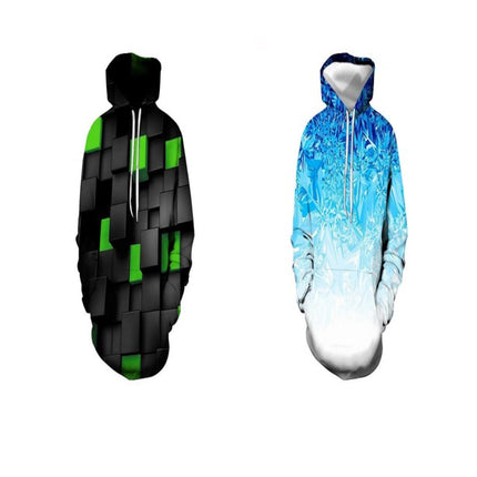 Men's Realistic 3D Digital Print Pullover Hoodie Hooded Sweatshirt