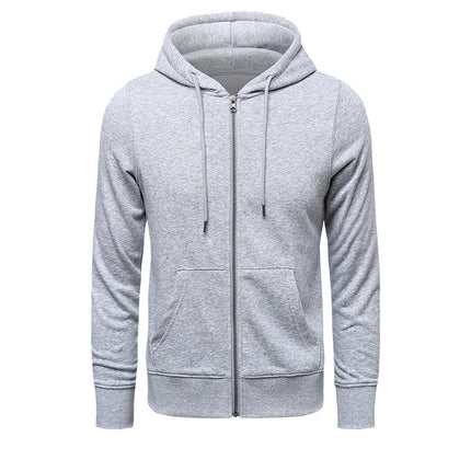 Men's Slim Fit Zip Up Long Sleeve Hoodie Sweatshirt