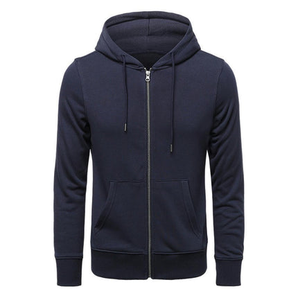 Men's Slim Fit Zip Up Long Sleeve Hoodie Sweatshirt
