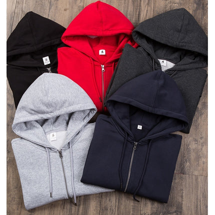 Men's Slim Fit Zip Up Long Sleeve Hoodie Sweatshirt