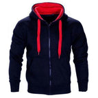 Navy blue+red