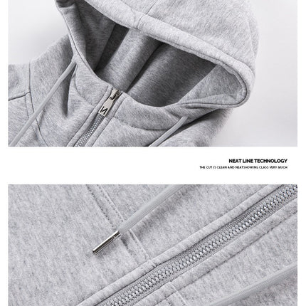 Men's Casual Sport Long Sleeve Full Zip Hoodie Sweatshirt