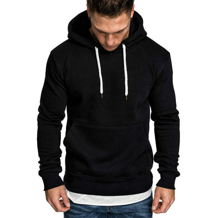 Men's Pullover Hoodie Loose Fit Ultra Soft Hooded Sweatshirt With Pockets