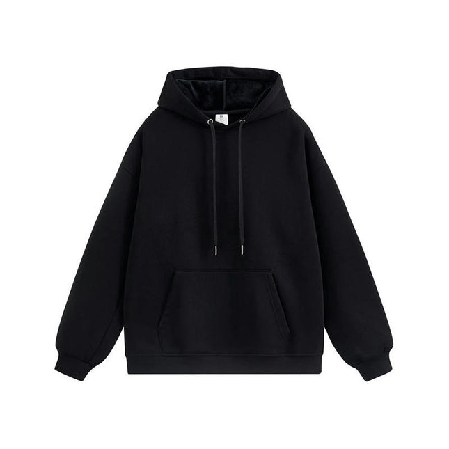 Men's Fleece Pullover Hoodie, Casual Hooded Sweatshirt Long Sleeve Drawstring with Pockets