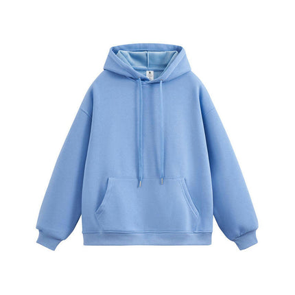 Men's Fleece Pullover Hoodie, Casual Hooded Sweatshirt Long Sleeve Drawstring with Pockets