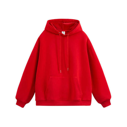 Men's Fleece Pullover Hoodie, Casual Hooded Sweatshirt Long Sleeve Drawstring with Pockets
