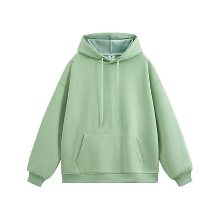 Men's Fleece Pullover Hoodie, Casual Hooded Sweatshirt Long Sleeve Drawstring with Pockets
