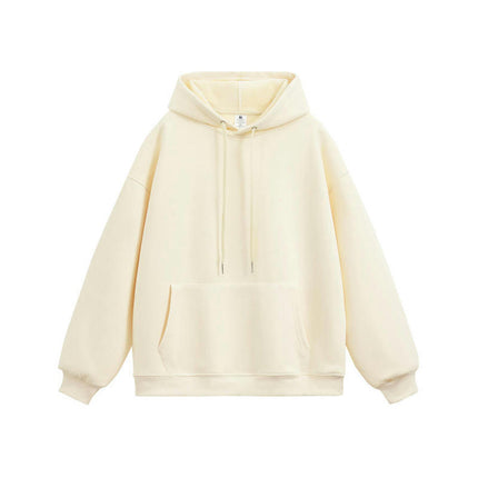 Men's Fleece Pullover Hoodie, Casual Hooded Sweatshirt Long Sleeve Drawstring with Pockets
