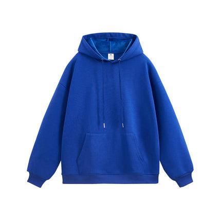 Men's Fleece Pullover Hoodie, Casual Hooded Sweatshirt Long Sleeve Drawstring with Pockets
