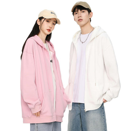 Couple Hoodies Casual Hoodies for Men with Full Zip Long Sleeve Sports Sweatshirt