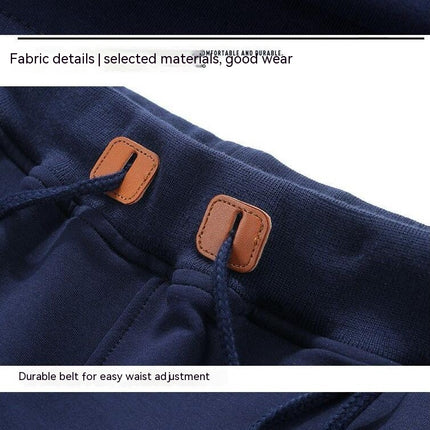 Men's Shorts Casual Sports with Drawstring Elastic Waist Zipper Pockets