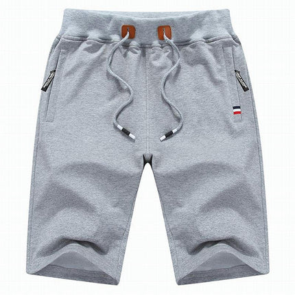 Men's Shorts Casual Sports with Drawstring Elastic Waist Zipper Pockets