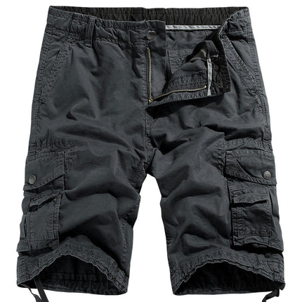 Mens Cargo Shorts Cotton Relaxed Fit Short with Multi Pockets