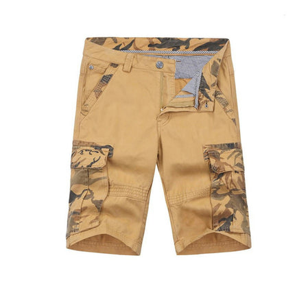 Men's Cargo Shorts Relaxed Fit Multi-Pocket Cotton Outdoor Camouflage Cargo Shorts