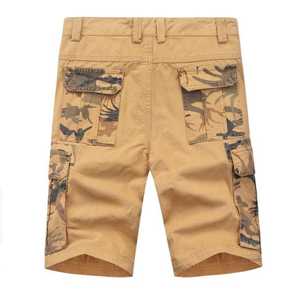 Men's Cargo Shorts Relaxed Fit Multi-Pocket Cotton Outdoor Camouflage Cargo Shorts