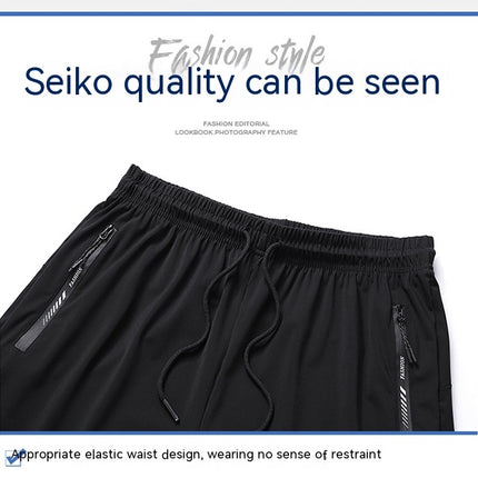 Men's Running Hiking Shorts Quick Dry Athletic Gym Outdoor Sports Short Zipper Pockets