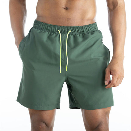 Men's Swim Trunks Quick Dry Beach Shorts with Pockets and Mesh Lining