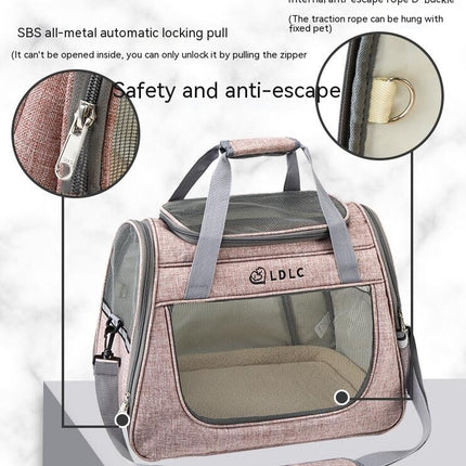 Pet Carrier, Soft Sides Cat Carrier for Puppy and Kitten, Travel Pet Carrier Suitable for Small Medium Cats Dogs