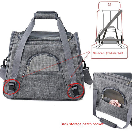 Pet Carrier, Soft Sides Cat Carrier for Puppy and Kitten, Travel Pet Carrier Suitable for Small Medium Cats Dogs