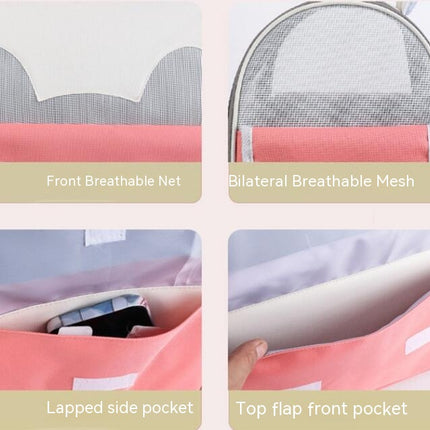 Cat Bag Outing Bag Portable Breathable Foldable Small Dog Bag Shoulder Cat Backpacks