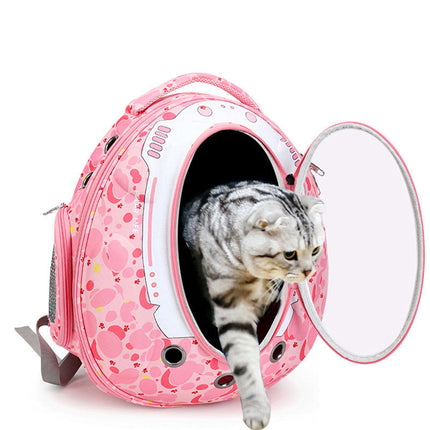 Pet Travel Carrier, Cat Dog Dome Space Capsule Bubble Backpack, Portable Waterproof Breathable Knapsack for Hiking