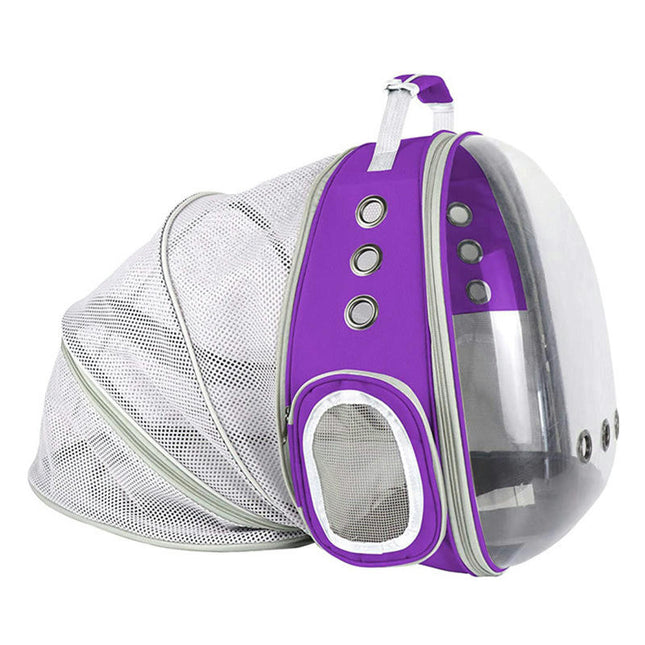 Large Cat Backpack Carrier, Front & Back Extension Clear Pet  Backpack Carrier for Fat Cat Small Dog up to 8kg