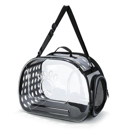 Pet Carrier Clear Detachable Ventilated Comfortable Portable Tote Handbag Cats Travel Carrier for Small Dogs Kitten