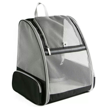 Cat Dog Carrier Backpack for Small Medium Pet, Breathable Foldable Soft Sided Kitten Puppy Travel Bag
