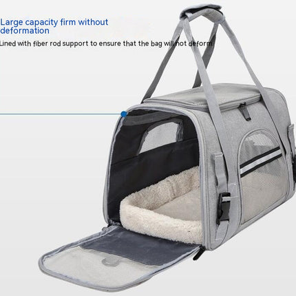 Cat Dog Carrier for Small Medium Cats Puppies up to 15 Lbs, Collapsible Travel Puppy Carrier
