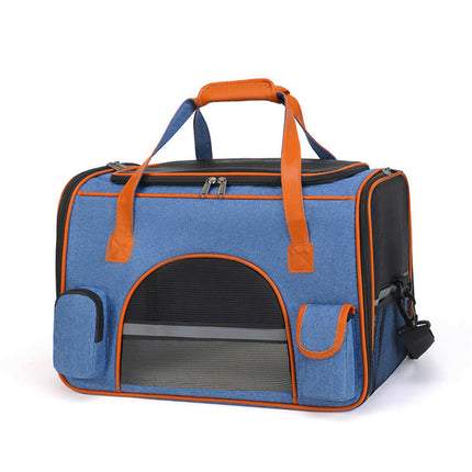 Pet Carrier Bag for Dog Cat,Portable Pet Bag Folding Fabric Pet Travel Carrier Pet Cage for Small Dog