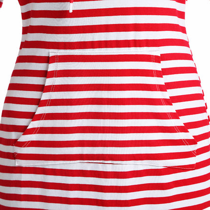 Women's Hoodie Dress Fitted Knee Length Dress with Pocket