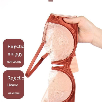 Women's Sexy Lingerie Lace Mesh Matching Bra and Panties Set Push Up Lace Bra 2 Piece Lingerie Set