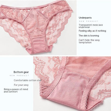 Women's Sexy Lingerie 2 Piece Lace Lingerie Set Underwire Cross Strap Bra and Panties Set