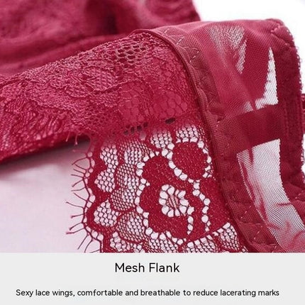 2 Piece Women's Sexy Underwear Transparent Floral Lace Sexy Underwear Set