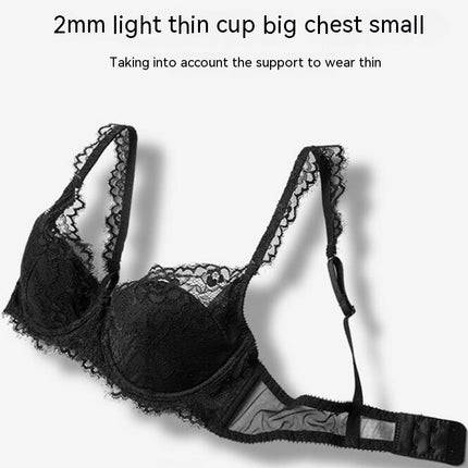 Women's Sexy Lace Underwear 2 Piece Push Up Bra and Panties Set Low Waist Panties Underwear Adjustable Straps
