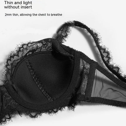 Women's Sexy Lace Underwear 2 Piece Push Up Bra and Panties Set Low Waist Panties Underwear Adjustable Straps