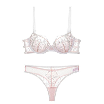 Women's Sexy Bra Set Comfortable Breathable Push Up Bra Embroidered Lace Underwear