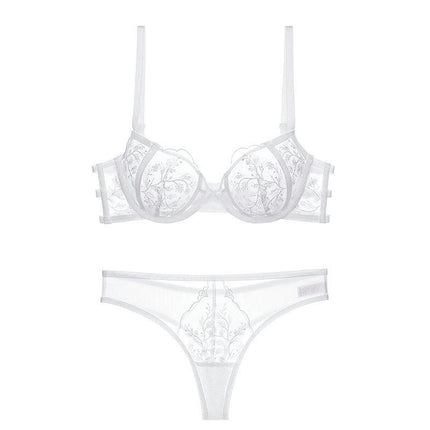 Women's Sexy Bra Set Comfortable Breathable Push Up Bra Embroidered Lace Underwear