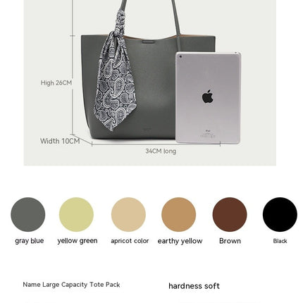 Tote Bag for Women Handbags and Crossbody Bag Waterproof PU Leather Shoulder Bags 2pcs Set