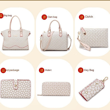 Tote Bag for Women,Purses And Handbags Set Satchel Shoulder Bags Totes 6pcs Clutch Wallet